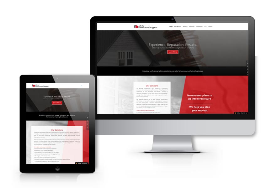 abforeclosurestoppers.ca website design