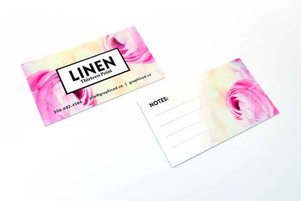 13 Pt linen busienss card