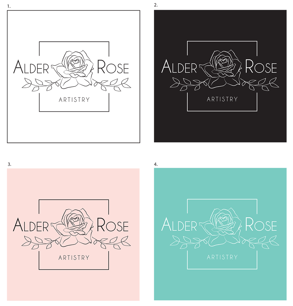 Alder Rose Logo Design