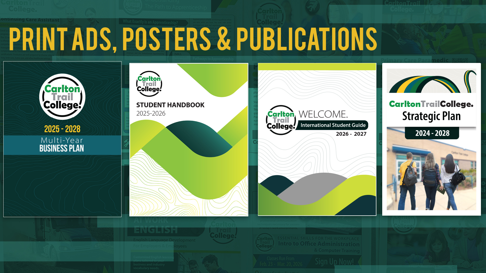 Posters, reports, booklets and documents